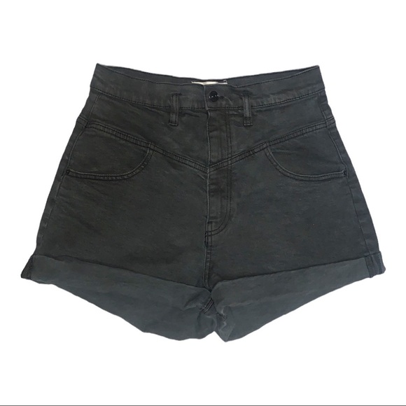 𝅺eighty Two High Waist Black Jean Shorts Size Small - Picture 1 of 9